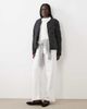 Arket ARKET down short quilted jacket with zip front in black - 2