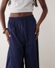 Arket ARKET drawstring cotton poplin pants in navy - 3