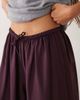 Arket ARKET drawstring flowy palazzo pants in dark purple - 3