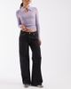 Arket ARKET Elm low rise wide leg jeans in black wash - 1