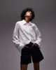 Arket ARKET embroidered shirt in off-white - 1