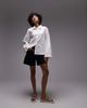 Arket ARKET embroidered shirt in off-white - 2