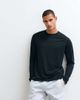 Arket ARKET gym crew neck sweatshirt in black - 1