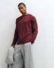 Arket ARKET gym crew neck sweatshirt in burgundy-Red - 1