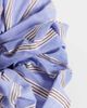 Arket ARKET hair scrunchie with white striped print in medium blue-Black - 3