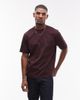 Arket ARKET heavy interlock jersey oversized T-shirt in burgundy-Red - 1
