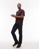 Arket ARKET heavy interlock jersey oversized T-shirt in burgundy-Red - 2