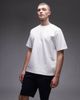 Arket ARKET heavyweight interlock jersey oversized t-shirt in white - 1