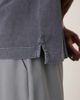Arket ARKET heavyweight jersey short sleeve polo shirt in dark blue - 3