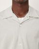 Arket ARKET heavyweight jersey short sleeve shirt in light turquoise blue - 3