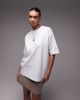 Arket ARKET interlock long line short sleeve t-shirt in white - 1