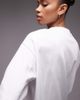 Arket ARKET interlock long line short sleeve t-shirt in white - 4