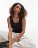 Arket ARKET jersey ribbed tank top with scoop neck in dark navy - 1
