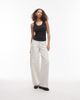 Arket ARKET jersey ribbed tank top with scoop neck in dark navy - 2