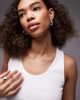 Arket ARKET jersey ribbed tank top with scoop neck in white - 4