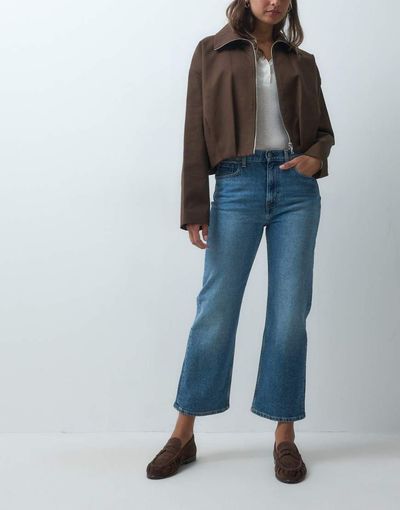 Arket ARKET kick flare jeans in blue denim