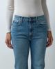 Arket ARKET kick flare jeans in blue denim - 4