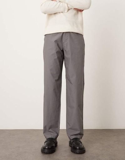 Arket ARKET lightweight pull on pants in gray
