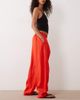 Arket ARKET linen barrel leg linen pants in red-Green - 2