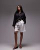 Arket ARKET linen bermuda shorts with tailored waistband in white - 1