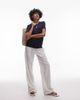 Arket ARKET linen blend relaxed T-shirt in dark blue-Navy - 2