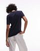 Arket ARKET linen blend relaxed T-shirt in dark blue-Navy - 4