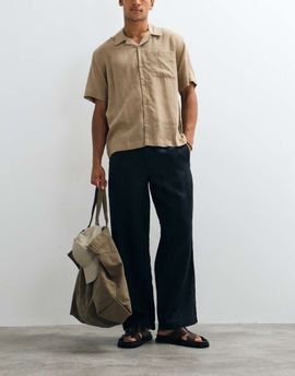 Arket ARKET linen look pants in navy blue
