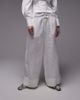 Arket ARKET linen pants with drawstring waist in white - 2
