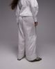 Arket ARKET linen pants with drawstring waist in white - 3
