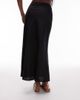 Arket ARKET linen rich midaxi skirt in black - 4