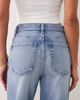 Arket ARKET Lupine five pocket high rise wide leg jeans in light blue wash - 4