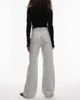 Arket ARKET Lupine high rise wide leg jeans in bleached off white-Blue - 2