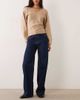 Arket ARKET Lupine high rise wide leg jeans in mid washed blue - BLACK-Navy - 1