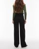 Arket ARKET Lupine stretch cotton high rise wide leg jeans in black - 3