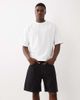 Arket ARKET mid length straight fit denim shorts in black - 2