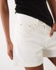 Arket ARKET mid waist five-pocket denim shorts in white - 4
