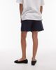 Arket ARKET mid waist linen chino shorts in navy - 2