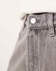 Arket ARKET mid waist regular fit denim shorts in washed gray - 2
