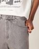 Arket ARKET mid waist regular fit denim shorts in washed gray - 4