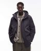 Arket ARKET minimal down hooded padded jacket in navy - 1