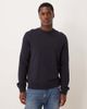 Arket ARKET minimal jersey sweatshirt with crew neck in navy - 1