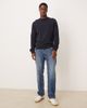 Arket ARKET minimal jersey sweatshirt with crew neck in navy - 2
