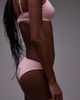 Arket ARKET mix & match crinkle bubble bikini bottom in pink - 3