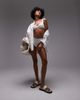 Arket ARKET mix & match crinkle bubble bikini bottoms in white - 3