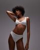 Arket ARKET mix & match crinkle bubble wire bikini top in white - 1
