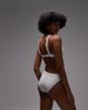 Arket ARKET mix & match crinkle bubble wire bikini top in white - 3