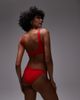 Arket ARKET mix & match smock bikini bottoms in red - 4