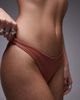 Arket ARKET mix & match smocked bikini bottoms in rosewood pink - 2