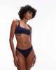 Arket ARKET mix & match square neck bikini top in dark blue-Navy - 1