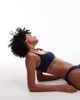 Arket ARKET mix & match square neck bikini top in dark blue-Navy - 2